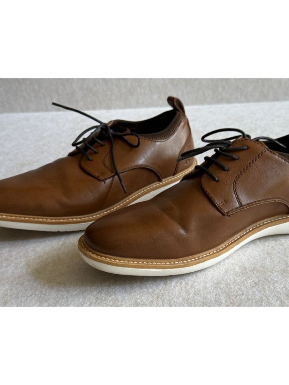 Freeman Bodie Mens 9M Brown Oxford Casual Dress Shoes Lightweight Lace Up